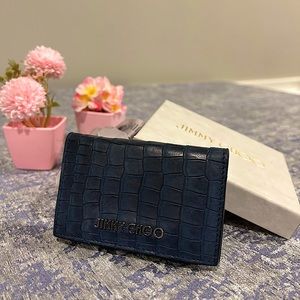 💙NWT JIMMY CHOO Croc Print Cardholder💙